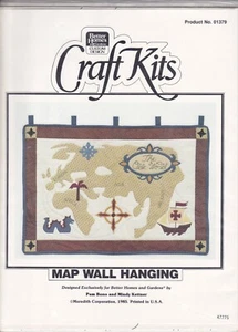 Map Wall Hanging, Craft Kits, Better Homes & Gardens, Applique Quilt Pattern - Picture 1 of 1