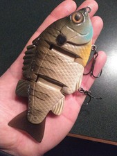 RARE Morgan Custom Lures 3 Piece Bluegill Swimbait