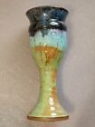 Art Pottery Goblet Medieval Chalice With Bells inside leg of Chalice