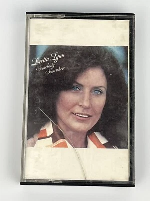 Loretta Lynn Somebody Somewhere Cassette Tape 1976 Vintage Tested Country Music - Image 1 of 2