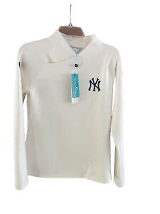 New York Yankees Women’s Levelwear Lena Pullover, White, Size S/P, NWT