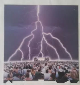 LIGHTNING Over Concert Stage 9 1/4" x 8 3/4" PHOTO PRINT Used - Picture 1 of 3