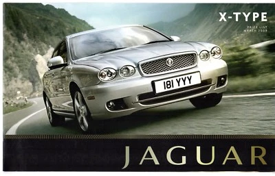 Jaguar X-Type Specifications 2008-2010 UK Market Brochure Saloon & Estate - Image 1 of 3