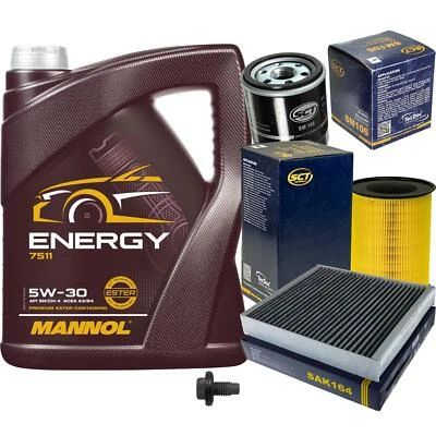 SCT Inspektionspaket 5 L MANNOL Energy 5W-30 für Ford Focus II DA_ HCP DP - Bild 1 von 4