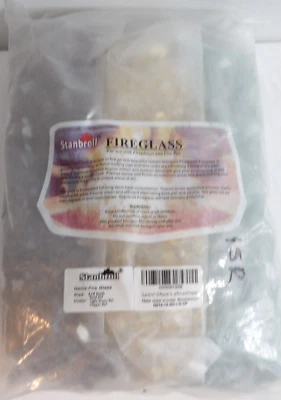 STANBROIL FIREGLASS FOGATA CHIMENEA COLOR VIDRIO 1/4" DORADO VERDE CLARO COBRE Foto 1 de 4