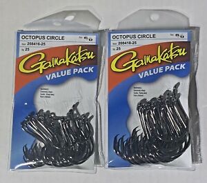 gamakatsu 25 Hook Octopus Circle Packs Choose size 6/0 - 8/0 or Both 