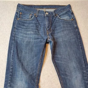Levi's 527 Boot Cut Jeans Men's Sz Tag 32X30 Fit 32X27 Whiskered Med Wash Denim - Picture 1 of 12