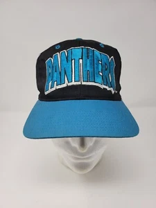 Vintage 90s Carolina Panthers East Port Graffiti Style Wrap Around SnapBack Hat - Picture 1 of 9