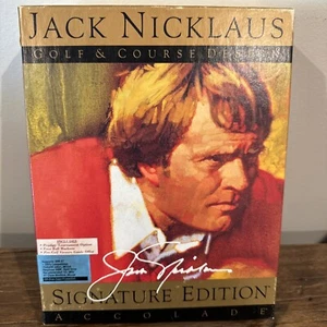 Jack Nicklaus Golf & Course Design: Big Box PC Game 3.5 Floppy IBM Compatible - Picture 1 of 11