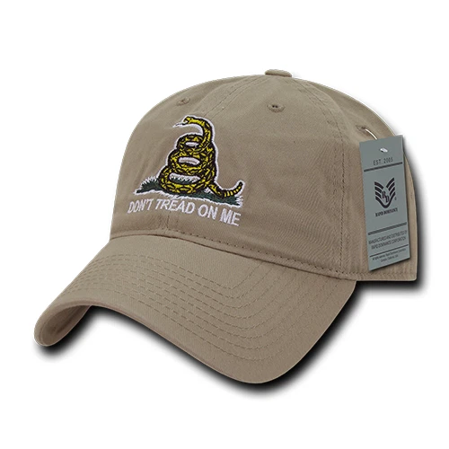 Rapid Dominance Gadsen Flag Don't Tread on Me Cap Khaki