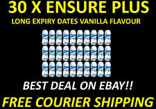 30 X ENSURE PLUS DIET FOOD REPLACEMENT SHAKES EXPIRE 01/2025 GAIN WEIGHT 1 CASE