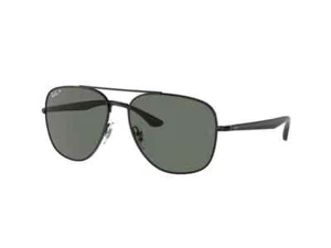 RAY BAN | NEW | 3734 | 002 - B1 | 56 | BLACK | DARK GREEN | NON POLARIZED - Picture 1 of 1