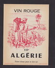 Ancienne étiquette  Alcool Algérie BN101081 Vin rouge Homme