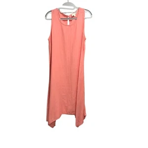 Vestido Cynthia Rowley Mujer Mezcla de Lino Asimétrico Costero Hada M Playa Viaje - Imagen 1 de 6