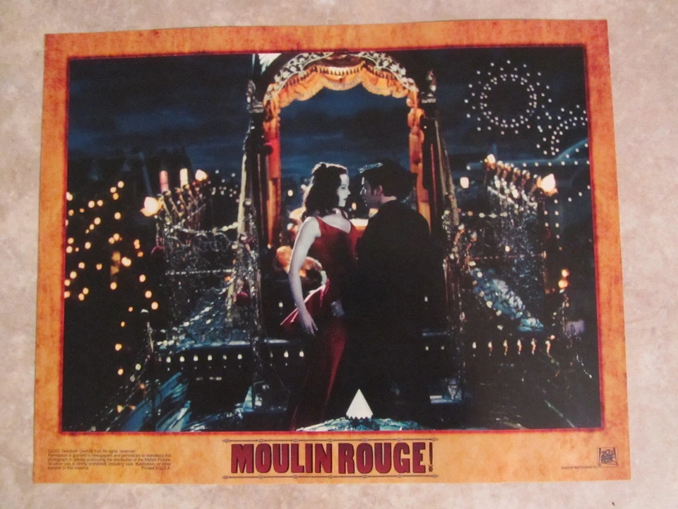 Moulin Rouge lobby card print, movie poster print - Nicole Kidman, Ewan McGregor