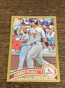 2011 TOPPS GOLD BORDER ALBERT PUJOLS #547 /2011 MINT - Picture 1 of 2
