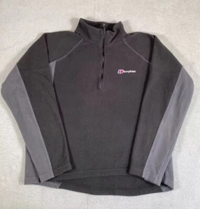 BERGHAUS Women's Small Black Fleece Long Sleeve 1/4 Zip Walking - Picture 1 of 8