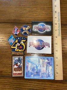 LOT (7) Refrigerator Magnet Travel Disney Mickey Universal - U Get All 7 - Picture 1 of 2