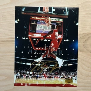 Michael Jordan signiertes 8x10 Foto Chicago Bulls Dunking Auto Echtheitszertifikat - Bild 1 von 6