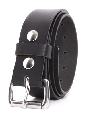 Cinturón de cuero de búfalo genuino para hombre resistente bronceado vegetal americano hecho a mano Amish 1,5 Foto 1 de 4