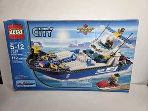  Lego City 7287 Police Boat 2011 Building Construction Set Patrol Figures  - Picture 1 of 10