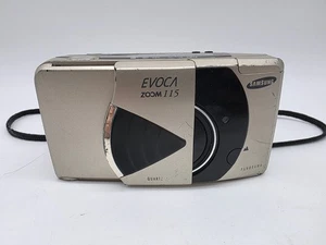 Samsung Zoom 115 Evoca 38-115mm 1:4.1 AF Panorama 35mm Film Camera TESTED - Picture 1 of 8