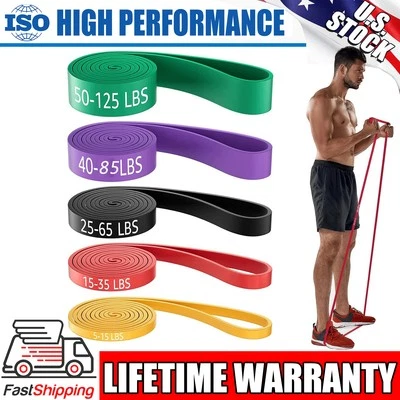 Bandas de resistencia de fuerza de yoga de alta resistencia bucle ejercicio fitness entrenamiento banda gimnasio Foto 1 de 4