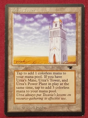 Magic The Gathering ANTIQUITIES URZA'S TOWER PLAINS land card MTG - Image 1 of 2
