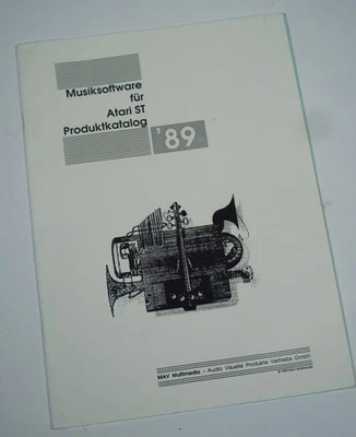 MAV ATARI ST MUSIK SOFTWARE KATALOG PROSPEKT PREISE Vintage Werbung 1989 MIDI - Bild 1 von 4
