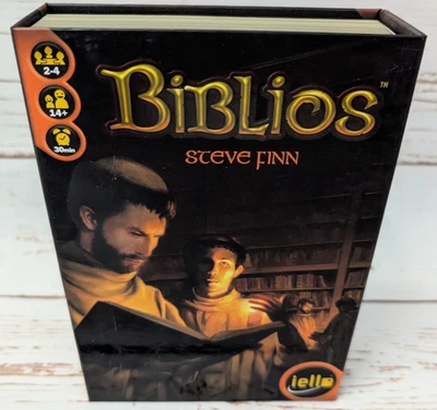 Biblios Board Game by Steve Finn and Iello Card Game 2015 Cards NIS Unplayed - Image 1 of 4
