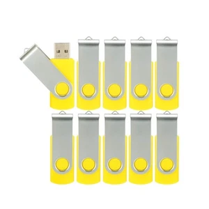 10pcs 4GB USB Flash Drives USB 2.0 Thumb Drive Bulk Swivel Memory Stick 4 GB ... - Picture 1 of 9