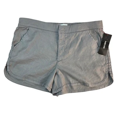 Pantalones Cortos para Mujer Level 99 TENCEL Lino Talla 33 Gris Suave Ligero Nuevo con Etiquetas Aspecto Diario Foto 1 de 4