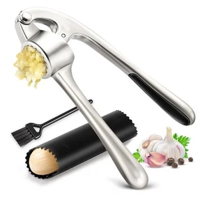 Premium Garlic Press Set – Durable Garlic Mincer & Crusher, Easy to Clean, Ru... - Picture 1 of 7