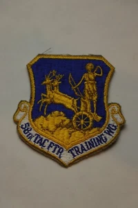 USAF 58th TAC FTR TRAINING WING PATCH GOLD BLAU - Bild 1 von 4