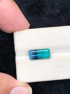 3.50-Cts Rare Bi Color Tourmaline Faceted Loose Gemstone From Afghanistan - Picture 1 of 6