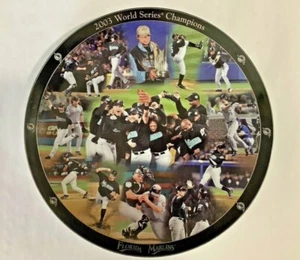 The Danbury Mint 2003 WORLD SERIES CHAMPIONS FLORIDA MARLINS 12” diameter Plate - Picture 1 of 8