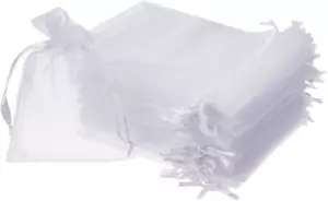 100/200PCS Organza Gift Candy Sheer Bags Mesh Jewelry Pouches Drawstring Bulk fo - Picture 1 of 12