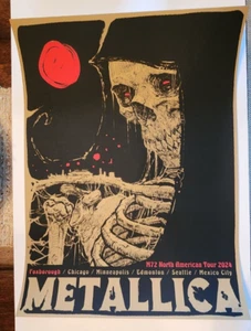 Metallica Godmachine Foxborough MA Blood Red AP Variant /50 Pop Up Poster 2024 - Picture 1 of 6