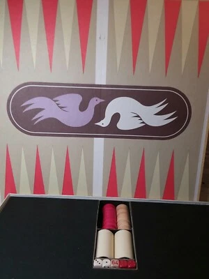 Vintage 1975 Backgammon Board Game by Selchow and Righter Company No. 85 - Image 1 of 4