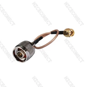 N macho a SMA macho enchufe recto conector Pigtail cable RG316 20 cm - Imagen 1 de 3