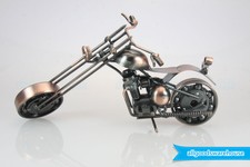 Scrap Metal Art Handmade Nuts and Bolts Chopper Motorbike Gift Model Motorcycle 