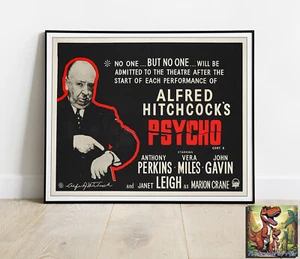 Psycho Alfred Hitchcock Movie Photo / Poster Up To 30" - Picture 1 of 2