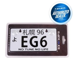 NRG Aluminum Mini License Plate w/ Suction Cups 3"H x 6"W - EG6 - Picture 1 of 1