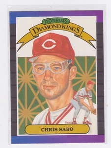 1989 Donruss Baseball - Chris Sabo #4 - Diamond Kings - Picture 1 of 2
