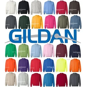 Sudadera Gildan Heavy Blend cuello redondo 18000 S-5XL NUEVA 50/50 algodón poliéster - Imagen 1 de 40