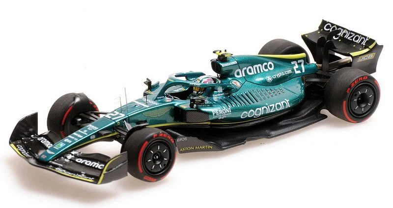 Aston Martin AMR22 GP Bahrain 2022 Nico Hulkenberg 1:43 MINICHAMPS 417220127 - Immagine 1 di 1