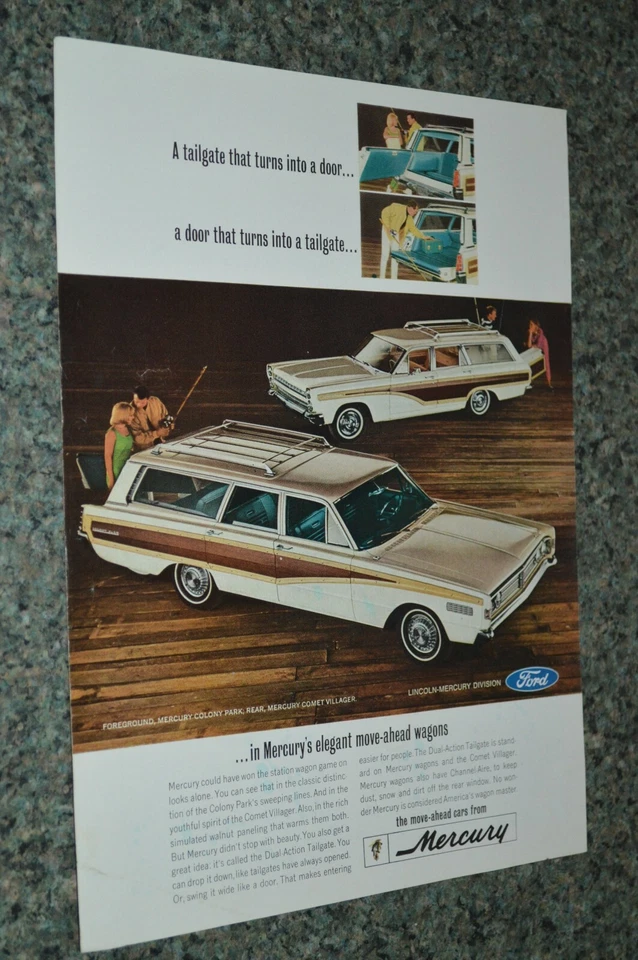 Mercury Colony Park 1966/Comet Villager anuncio original impreso anuncio 66 Foto 1 de 1
