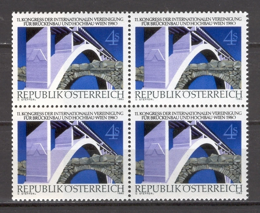 Austria AA09 MNH 1980 Blocks set 4v Old Bridge - Image 1 of 1