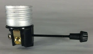 Nuevo enchufe de lámpara de perilla de encendido/apagado interior, E26, mandril de 2" (perilla giratoria) #SO200 - Imagen 1 de 3