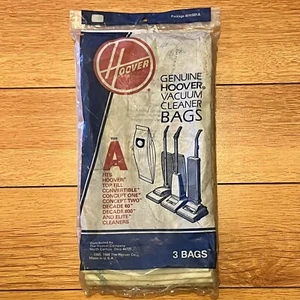 Hoover Type A Vacuum Cleaner Bags Original Genuine NOS Vintage 1980s Set Of 3 - Picture 1 of 7